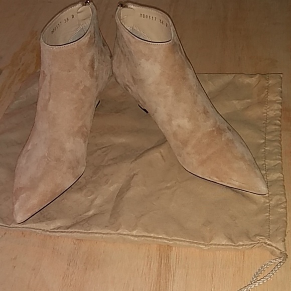 Dior Shoes - Christian Dior tan suede ankle boots
